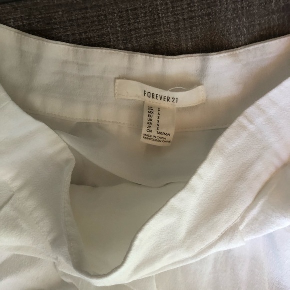 F21 White Lace Pleated Flared Skirt Small - Picture 7 of 8